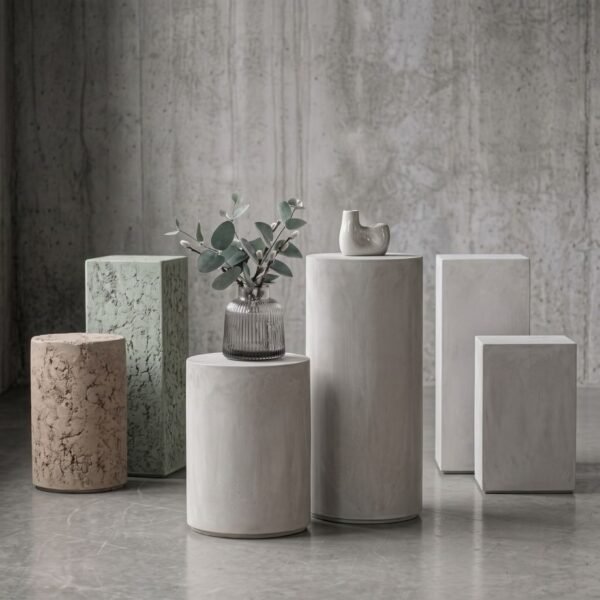 Concrete plinth, Concrete side table, concrete stool by Slabs by Design