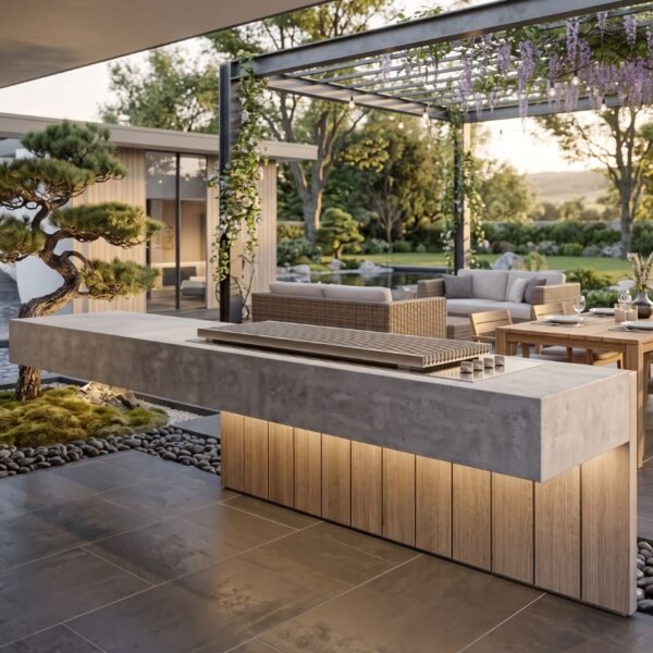 Levity BBQ Bench by Design Design by Slabs by Design Set in Steel