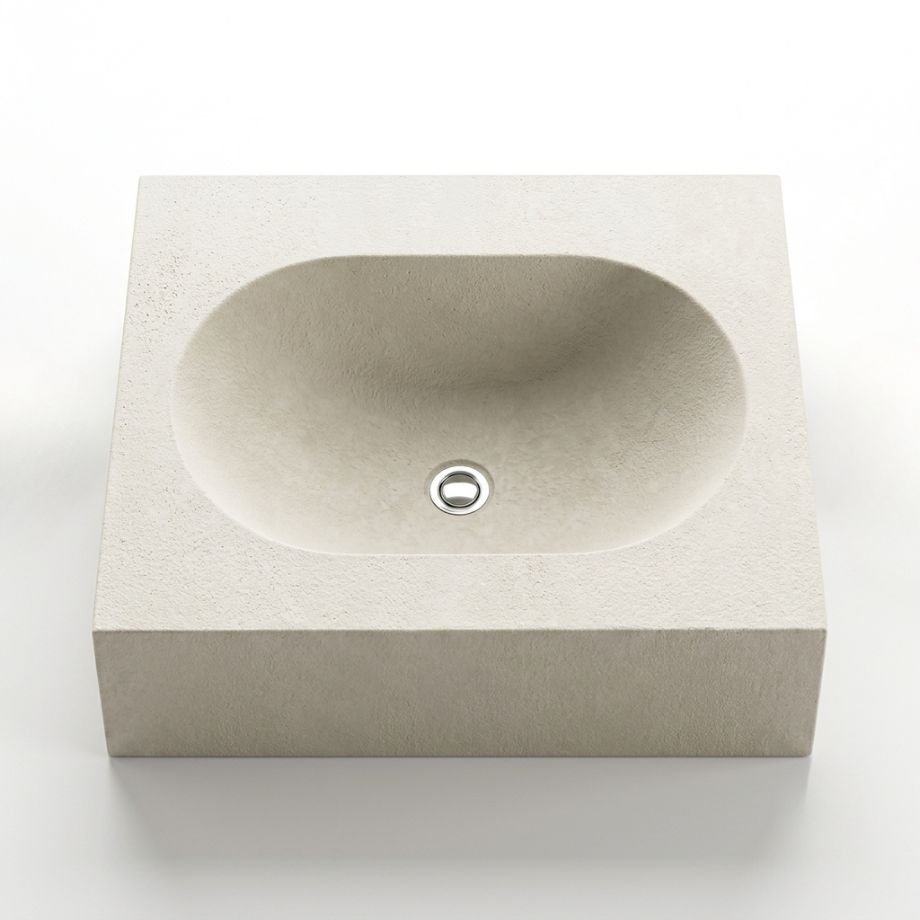 Capsule polished concrete inbuilt basin by Slabs by Design Set in Steel