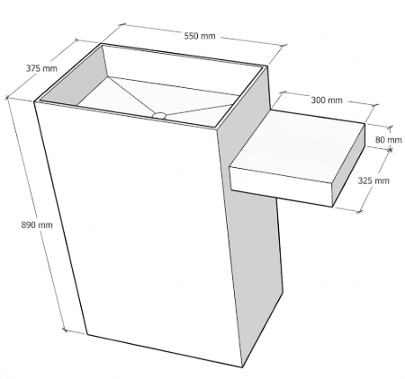 Concrete Pedestal Basins 30