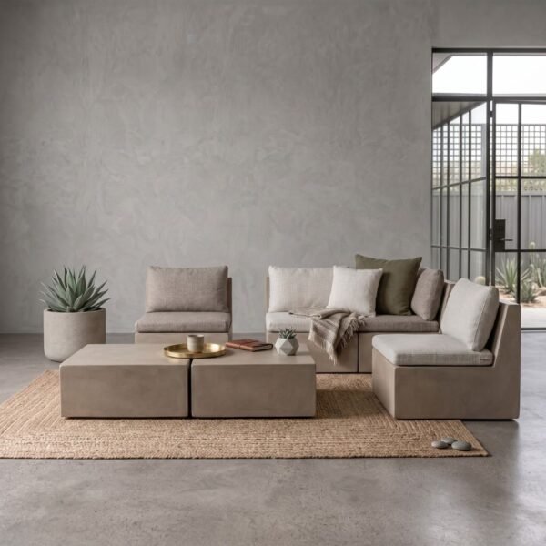 Hydra Modular concrete seat by Slabs by Design