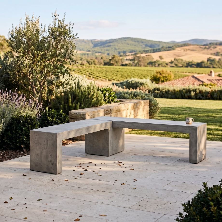 Petra Concrete Bench Seat by Slabs by Design