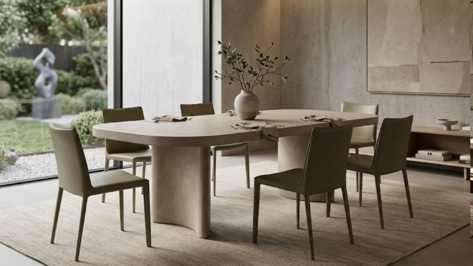 Arc Concrete Dining Table