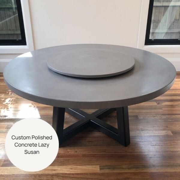 Concrete Lazy Susan by Slabs by Design