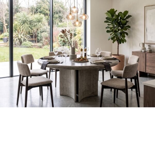 Flint Concrete Dining Table by Slabs by Design