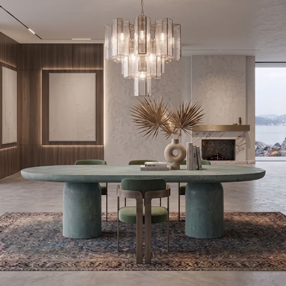 Totem Grande Concrete Dining Table