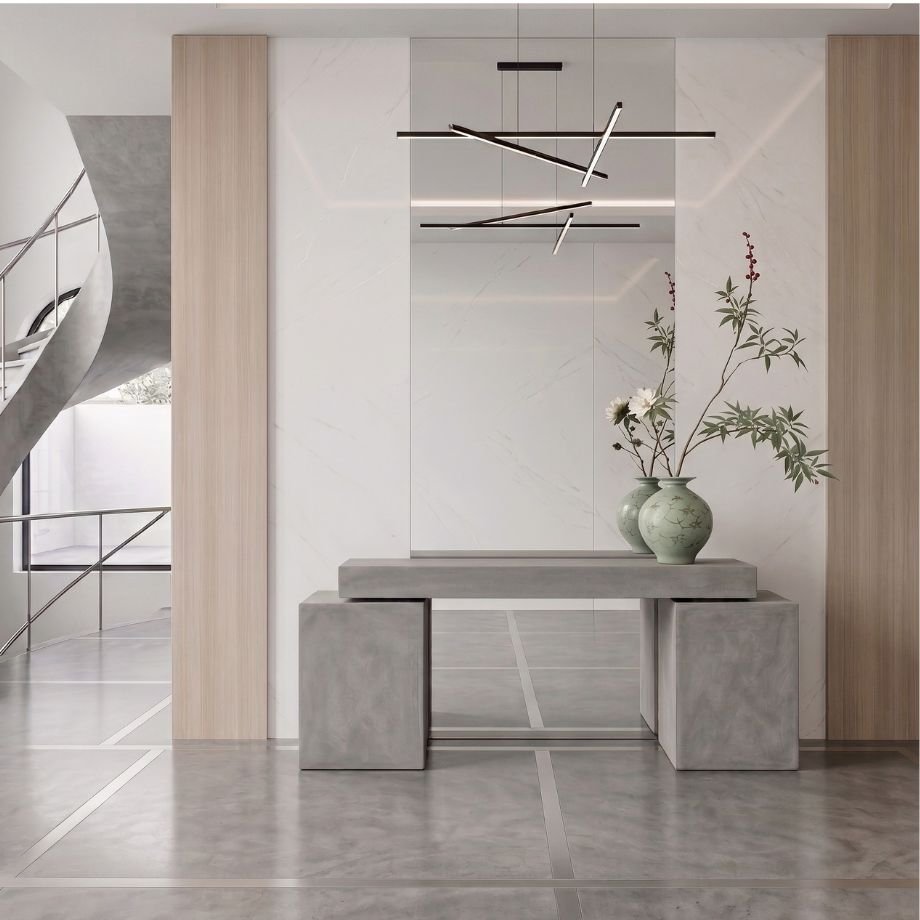 Slab Concrete Hall Table by Slabs by Design