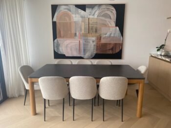 Arch table 2 x 1m charcoal