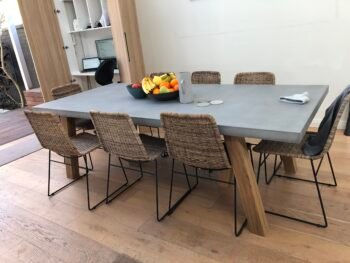 OBI Dining Table Charcoal Top 2