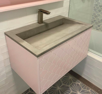 Ramp vanity - channel waste
