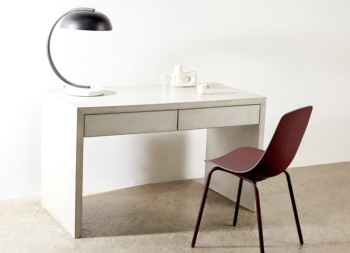 Polished Concrete Brixton Desk by Slabs by Design